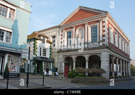 Windsor Guild Hall und the Crooked House, Windsor, Berkshire, England, Vereinigtes Königreich Stockfoto