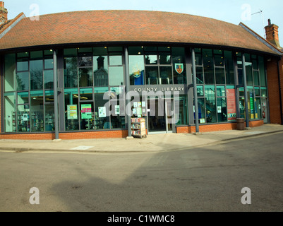 Kreisbibliothek Halesworth, Suffolk England Stockfoto