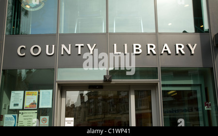 Kreisbibliothek Halesworth, Suffolk England Stockfoto