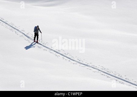 Skitouren in der Haute Maurienne Region Frankreichs Stockfoto