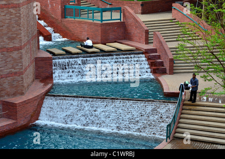 Sesquicentennial Park in der Innenstadt von Houston. Texas, USA. Stockfoto