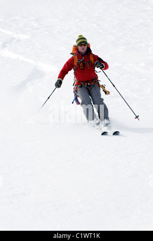 Skitouren in der Silvretta Region Österreich Stockfoto