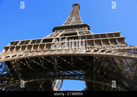Blick auf den Tour Eiffel Paris Stockfoto