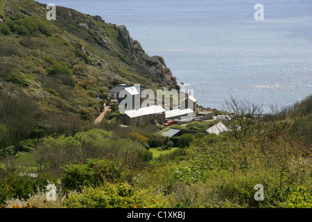 Penberth Bucht, in der Nähe von Treen und Endland, Cornwall, UK Stockfoto