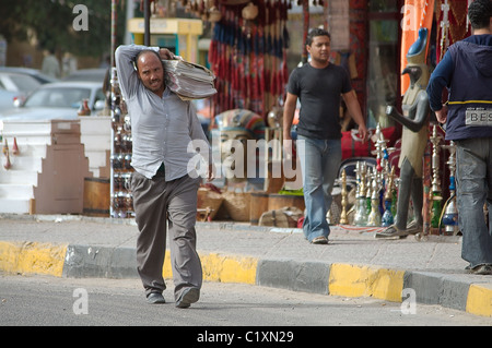 Lifestyle auf der Straße von Hurgada, Ägypten Stockfoto