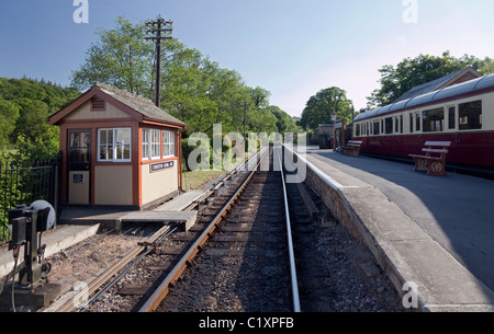 Staverton Station auf der South Devon bewahrt Dampfeisenbahn, South Hams, Devon, England, Großbritannien Stockfoto