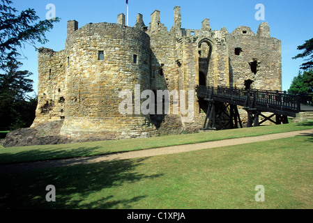 Dirleton Castle, Schottland, schottische Burgen Mittelalter 13. Jahrhundert Grenzen Region UK Stockfoto