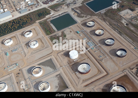 Fort McMurray Sande sind die größten Öl-Vorkommen in der Welt und eine wertvolle Ressource für Energie und Kraftstoffe Stockfoto