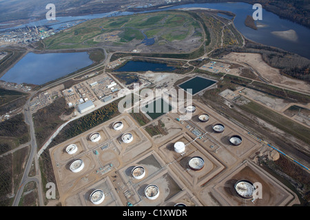 Fort McMurray Sande sind die größten Öl-Vorkommen in der Welt und eine wertvolle Ressource für Energie und Kraftstoffe Stockfoto