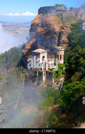 Castello di V√ © Nere [Venere] √ârice, Erice, Sizilien stock Fotos. Stockfoto