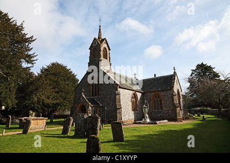 Cricket St. Thomas Kirche Somerset Stockfoto