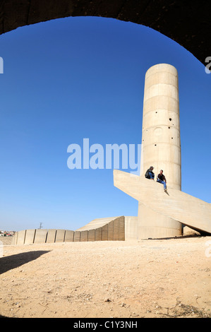 Beer Sheva, Israel The Negev Brigade Monument entworfen von Dani Karavan Stockfoto