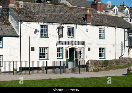 The Ship Inn am Pentewan, Cornwall Stockfoto