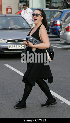 Natalie Cassidy nach Tanz Proben für die TV "Strictly Come Dancing" London, England - 09.09.09 Show: .com Stockfoto