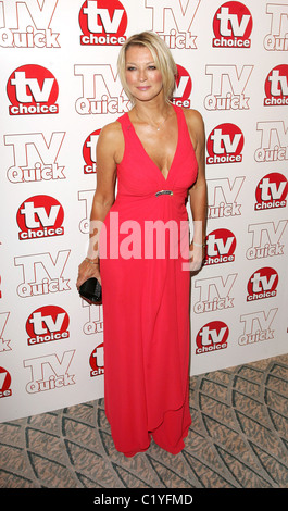 Gillian Taylforth, TV schnell & TV Choice Awards statt im Dorchester Hotel - innen Ankünfte London, England - 07.09.09 Stockfoto