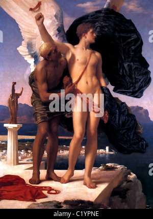 Frederic Leighton, 1. Baron Leighton (1830 – 1896) Titel Englisch: Ikarus und Daedalus Stockfoto