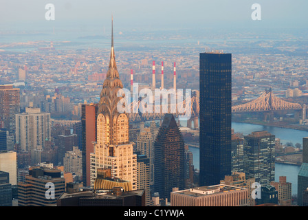 NEW YORK CITY, NY - NOV 20: Das Chrysler Building ist ein Art-Déco-Wolkenkratzer und war das weltweit höchste Gebäude für 11 Monate. Stockfoto