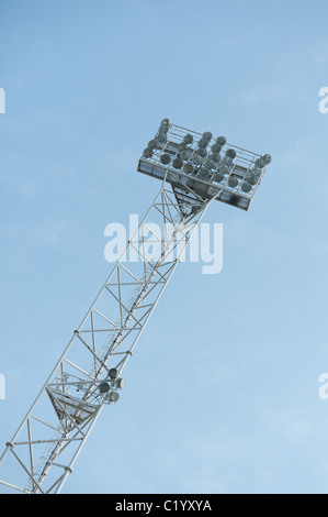 Stadion-Flutlicht Stockfoto