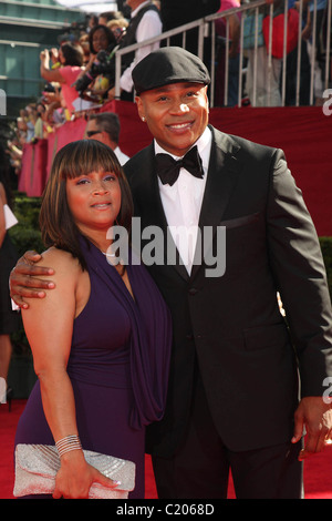 Simone Johnson und LL Cool J 61. Primetime Emmy Awards statt, bei dem Nokia Theatre Los Angeles, Kalifornien, USA - 20.09.09 Nikki Stockfoto