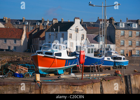 Hafen von St. Monans, East Neuk Fife, Schottland, März 2011 Stockfoto