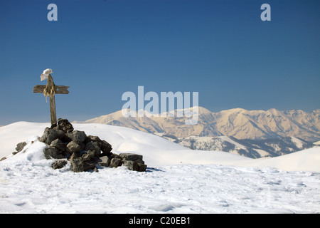 Übersicht der Tinée-Tal im Hinterland der Alpes-Maritimes Stockfoto