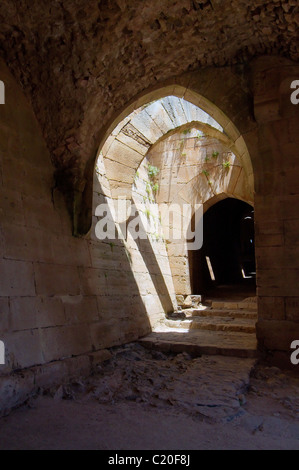 Krak des Chevaliers, Kreuzfahrerburg in Syrien Stockfoto