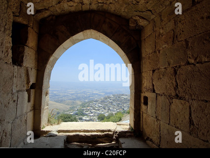 Krak des Chevaliers, Kreuzfahrerburg in Syrien Stockfoto