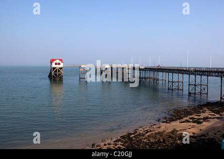 Murmelt Pier Swansea Südwales Stockfoto