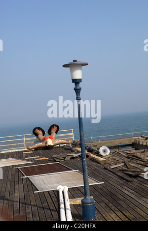 Murmelt Pier Swansea Südwales Stockfoto