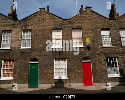 Reihe von Klasse 2 aufgeführten Reihenhaus Häuser Roupell Street Waterloo Lambeth London Stockfoto