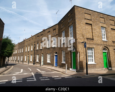 Reihe von Klasse 2 aufgeführten Reihenhaus Häuser Roupell Street Waterloo Lambeth London Stockfoto