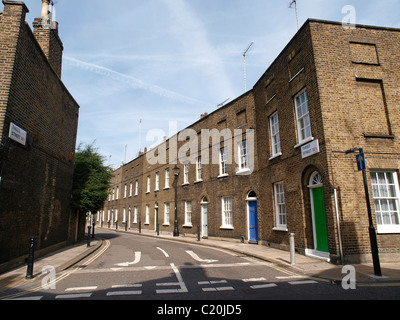 Reihe von Klasse 2 aufgeführten Reihenhaus Häuser Roupell Street Waterloo Lambeth London Stockfoto