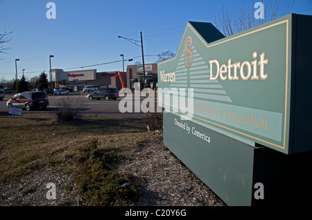 8 Mile Road in Detroit Stockfoto