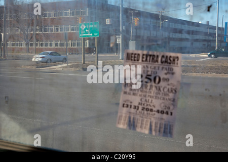 8 Mile Road in Detroit Stockfoto