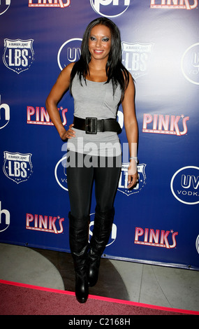 Mel B öffnet aka Melanie Brown Pink Hot Dogs Las Vegas mit einem hochkarätig besetzten Grand Opening im Planet Hollywood Resort Casino. Stockfoto