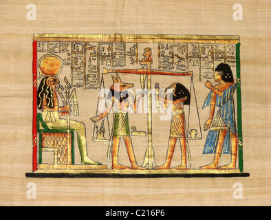 alten ägyptischen papyrus Stockfoto