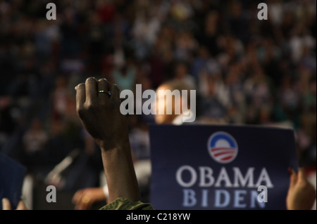 Barack Obama, Mellon Arena, 27. Oktober 2008, 27. Oktober 2008 Election, Präsidenten, Kandidat, Stockfoto