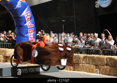 Atmosphäre der Red Bull Seifenkisten Rennen Los Angeles, Kalifornien - 26.09.09 Stockfoto