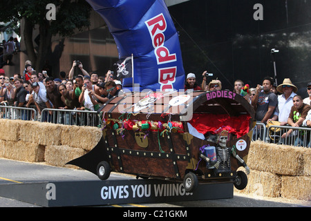 Atmosphäre der Red Bull Seifenkisten Rennen Los Angeles, Kalifornien - 26.09.09 Stockfoto