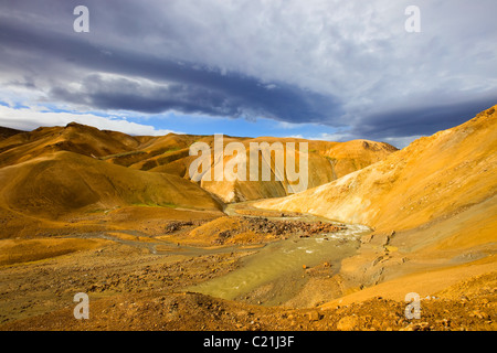 Geothermische Region Kerlingarfjöll auf Island Stockfoto