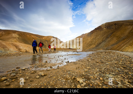 Geothermische Region Kerlingarfjöll auf Island Stockfoto