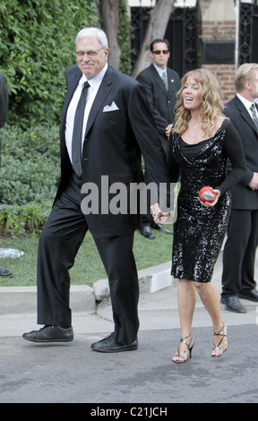 Coach Phil Jackson der LA Lakers, an der Hochzeit von Kloe Kardashian und LA Lakers forward Lamar Odom im Bel Air estate Stockfoto