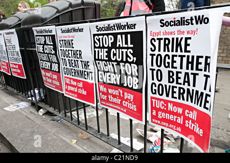 TUC März Veränderer London 26. März 2011 Stockfoto