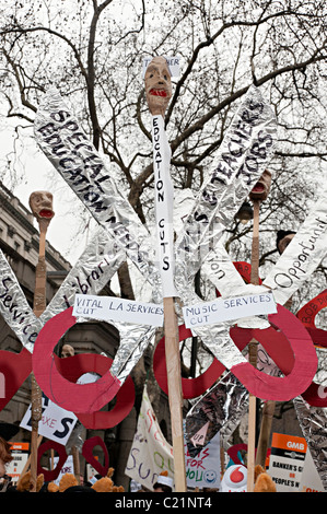 TUC März Veränderer London 26. März 2011 Stockfoto