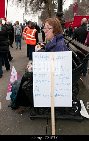 TUC März Veränderer London 26. März 2011 Stockfoto