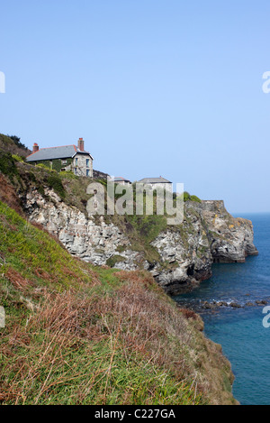 TREVAUNANCE COVE in der Nähe von St. AGNES. CORNWALL UK. Stockfoto