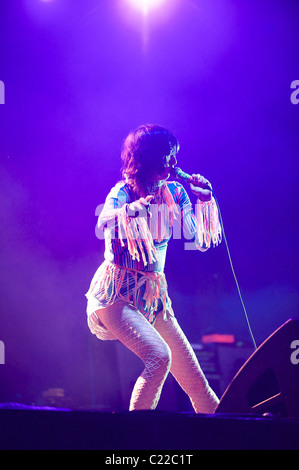 Karen O der ja ja Yeahs Austin City Limits Festival 2009 - Tag 1 Austin, Texas - 03.10.09 Tom Zinn / Stockfoto