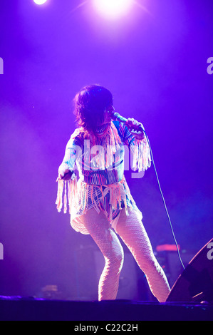 Karen O der ja ja Yeahs Austin City Limits Festival 2009 - Tag 1 Austin, Texas - 03.10.09 Tom Zinn / Stockfoto