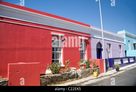 Häuser in Bo Kaap in Kapstadt Stockfoto