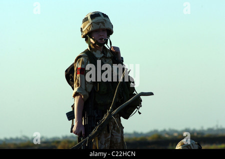 Die Royal Military Police (RMP) sind die Armee spezialisiert auf Ermittlungen und Policing und sind verantwortlich für die Überwachung der m Stockfoto